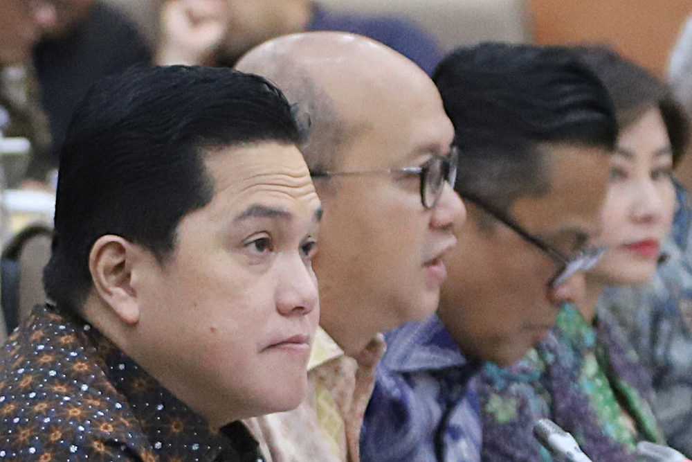 Rapat Kerja da Rapat Dengar Pendapat Komisi VI bersama BUMN dan Danatnara. (BeritaNasional/Elvis Sendouw)