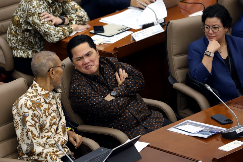 Komisi VI DPR RI gelar rapat kerja bersama Kementerian BUMN. (Elvis Sendouw/indonesiaglobe)