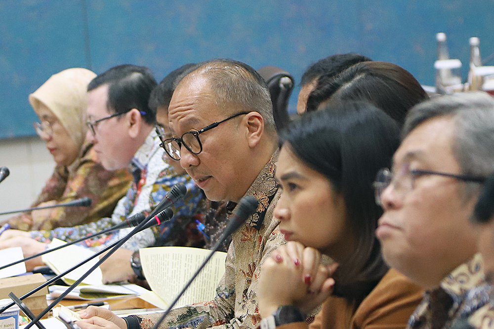Raker Komisi VII Bersama Menperin dan Menpar Bahas Anggaran 2026 Rapat Kerja Komisi VII denggan Menteri Perindustrian dan Menteri Pariwisata. (BeritaNasional/Elvis Sendouw)