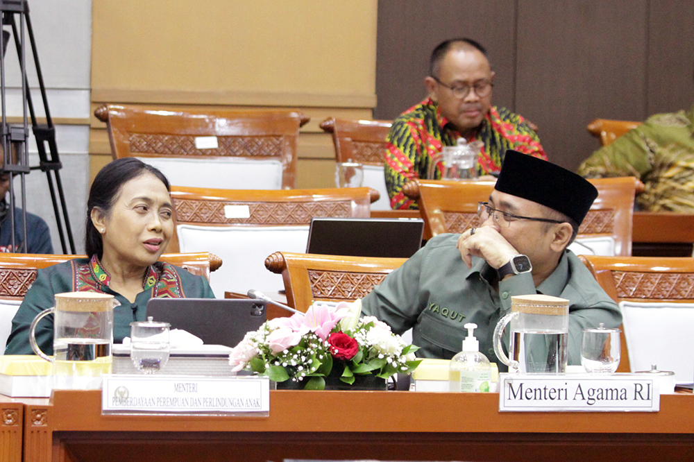 Rapat kerja komisi VIII bersama kementerian Agama. (BeritaNasional/Elvis Sendouw)