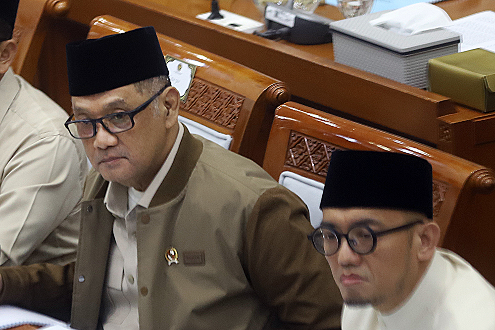 Rapat kerja Komisi VIII bersama Kementerian Haji dan Umrah bahas perjalanan haji. (BeritaNasional/Elvis Sendouw)