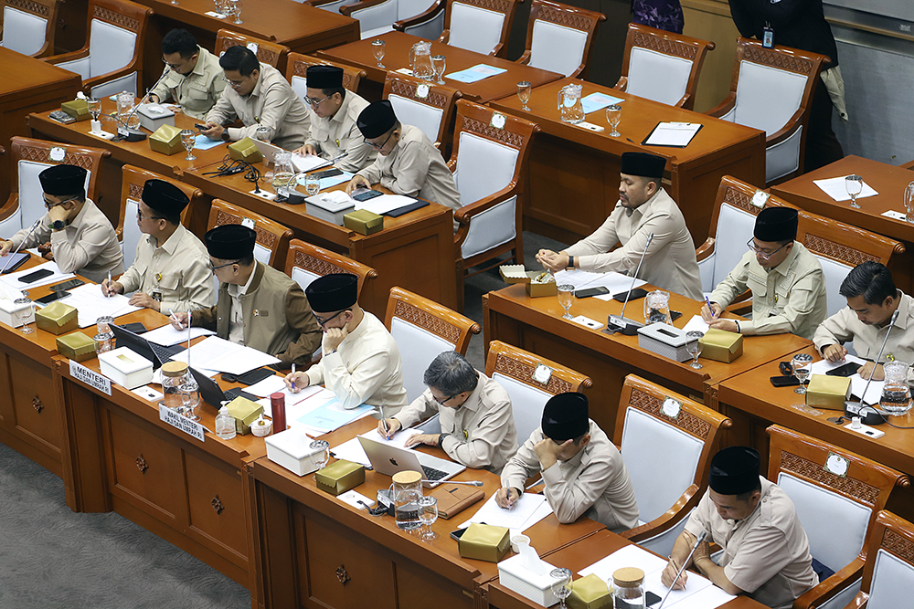 Rapat kerja Komisi VIII bersama Kementerian Haji dan Umrah bahas perjalanan haji. (BeritaNasional/Elvis Sendouw)