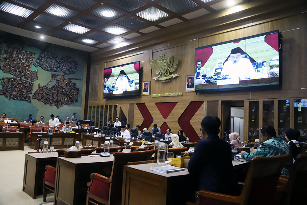 Raker Komisi X dengan Kementerian Kebudayaan Rapat Kerja Komisi X bersama Kementerian Kebudayaan. (BeritaNasional/Elvis Sendouw)