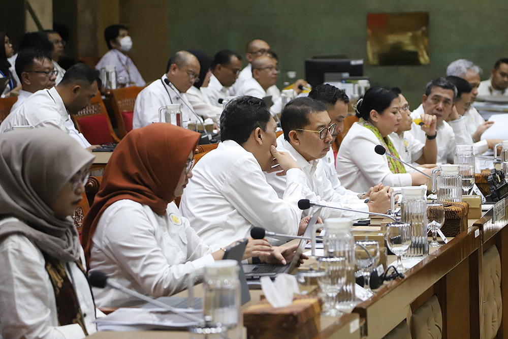 Raker Komisi X dengan Kementerian Kebudayaan Rapat Kerja Komisi X bersama Kementerian Kebudayaan. (BeritaNasional/Elvis Sendouw)