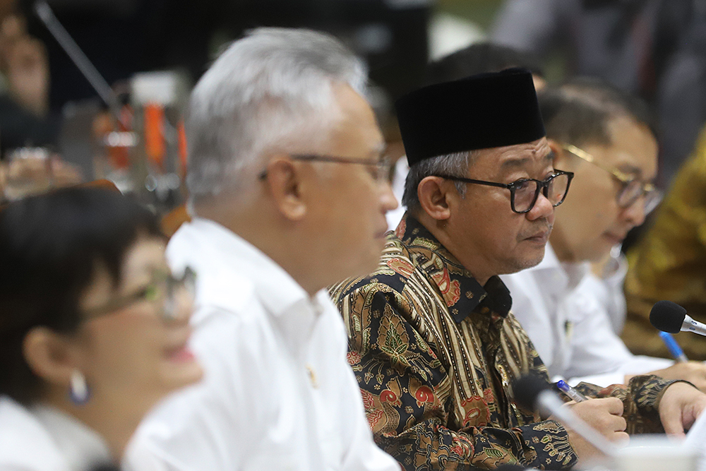 Komisi X rapat kerja bersama mitra kerja dari kementerian. (BeritaNasional/Elvis Sendouw)