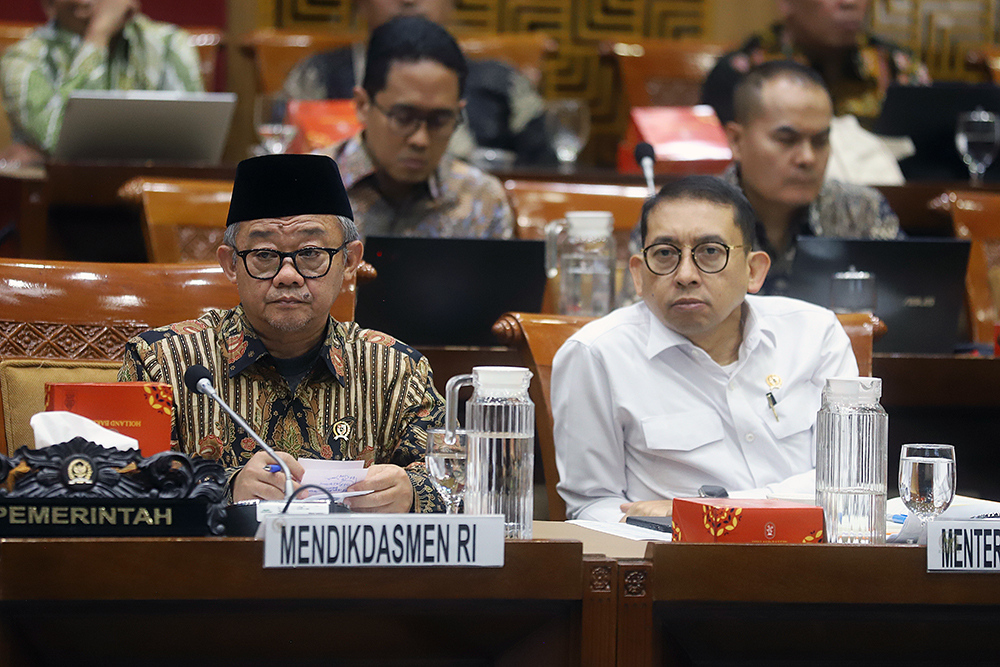 Komisi X rapat kerja bersama mitra kerja dari kementerian. (BeritaNasional/Elvis Sendouw)