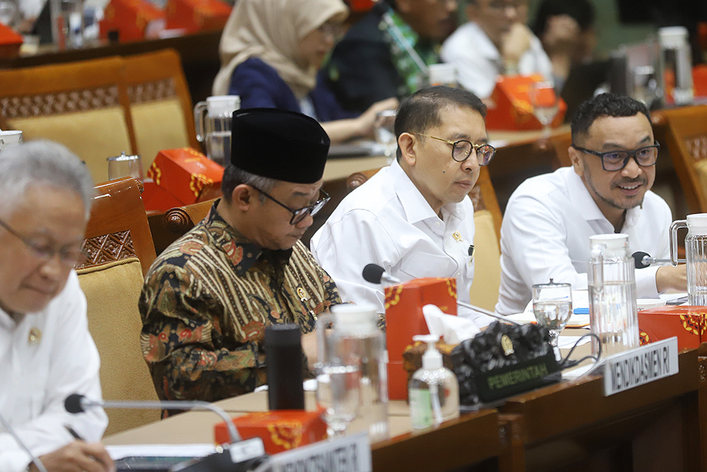 Komisi X rapat kerja bersama mitra kerja dari kementerian. (BeritaNasional/Elvis Sendouw)