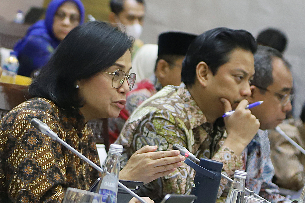 Raker Komisi XI Bahas LKPP Tahun Anggaran 2024 Kementerian Keuangan Rapat Kerja Komisi XI bersama Kementerian Keuangan bahas LKPP Tahun Anggaran 2024. (BeritaNasional/Elvis Sendouw)