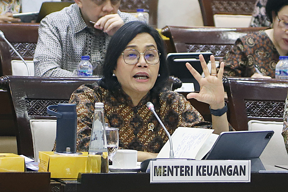 Raker Komisi XI Bahas LKPP Tahun Anggaran 2024 Kementerian Keuangan Rapat Kerja Komisi XI bersama Kementerian Keuangan bahas LKPP Tahun Anggaran 2024. (BeritaNasional/Elvis Sendouw)
