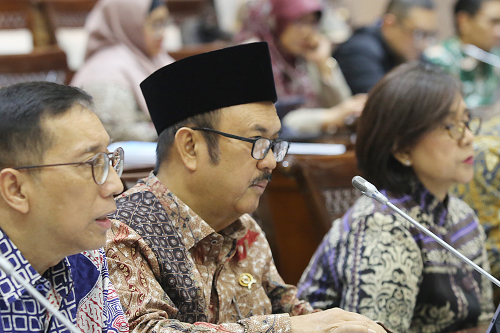 Rapat kerja Komisi XI dengan Menteri Perencanaan Pembangunan Nasional (PPN)/Kepala Bappenas. (BeritaNasional/Elvis Sendouw)