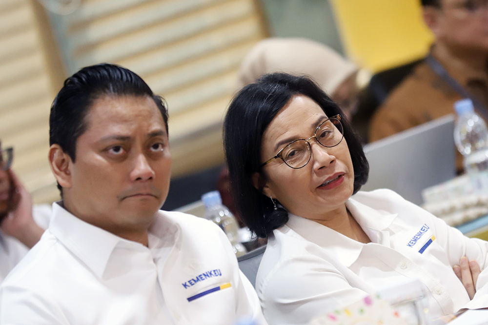 Rapat kerja Komite IV bersama Menkeu Sri Mulyani. (BeritaNasional/Elvis Sendouw)