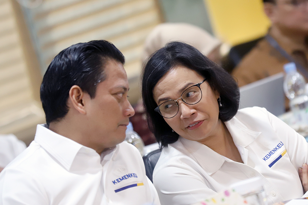 Rapat kerja Komite IV bersama Menkeu Sri Mulyani. (BeritaNasional/Elvis Sendouw)