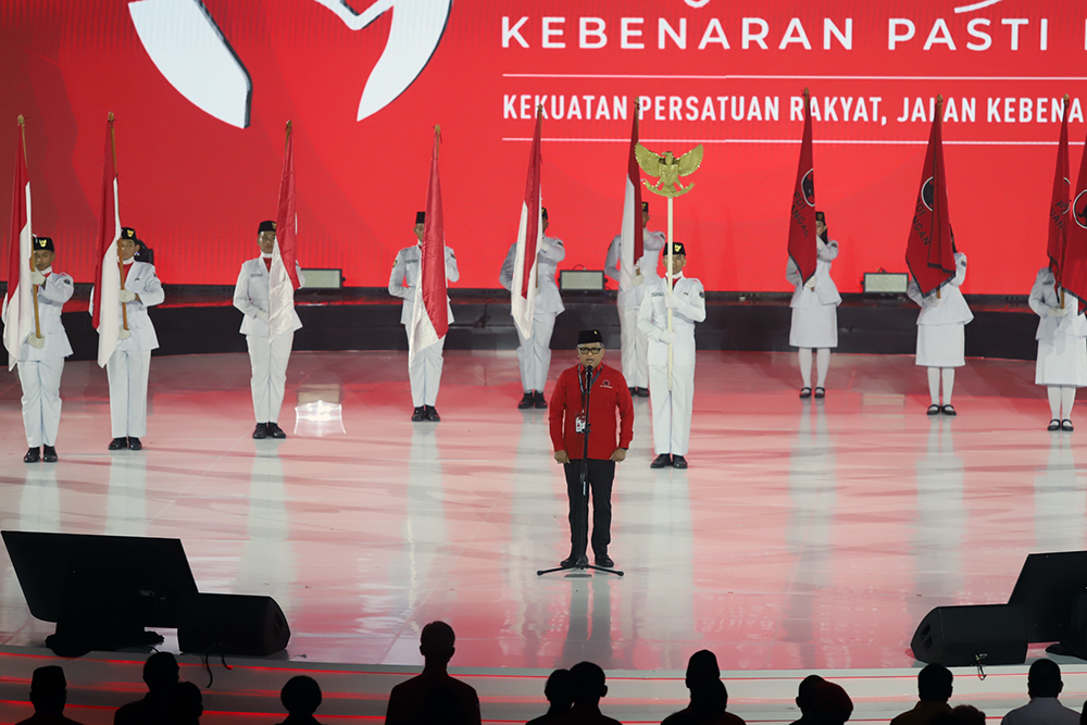 Rakerna ke V PDI Perjuangan di Ancol, Jakarta. (BeritaNasional/HO/Elvis Sendouw)