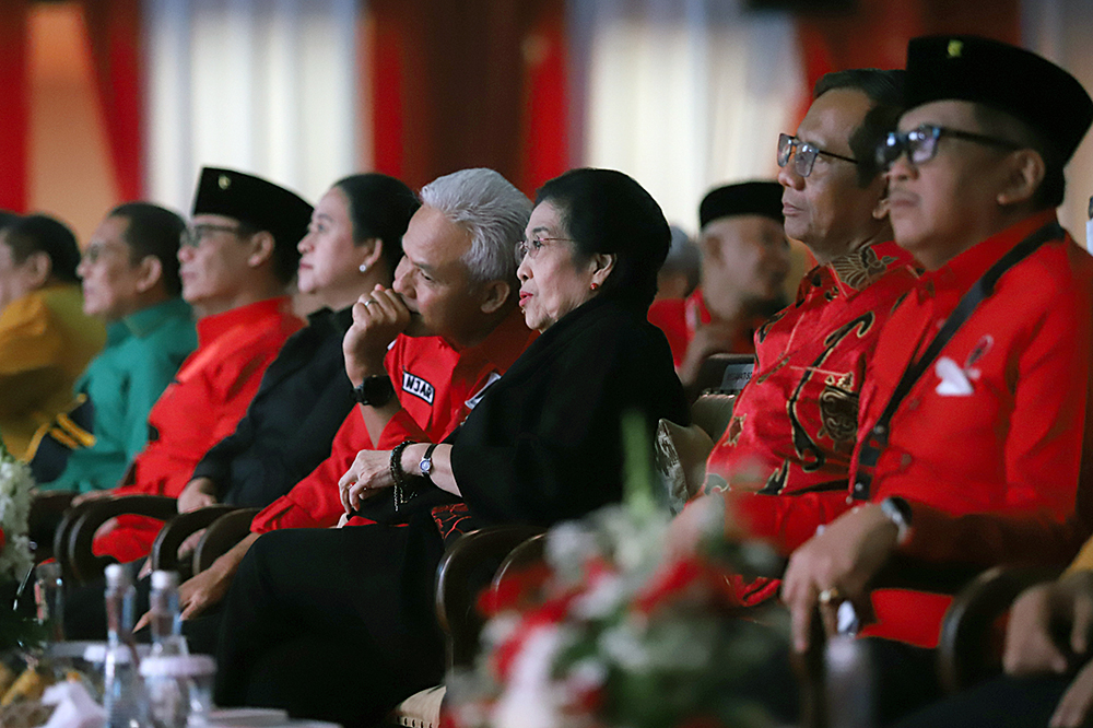 Rakerna ke V PDI Perjuangan di Ancol, Jakarta. (BeritaNasional/HO/Elvis Sendouw)