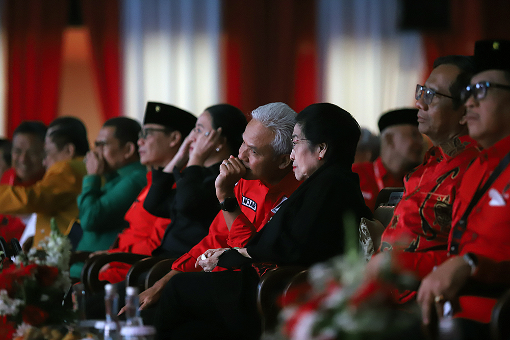 Rakerna ke V PDI Perjuangan di Ancol, Jakarta. (BeritaNasional/HO/Elvis Sendouw)