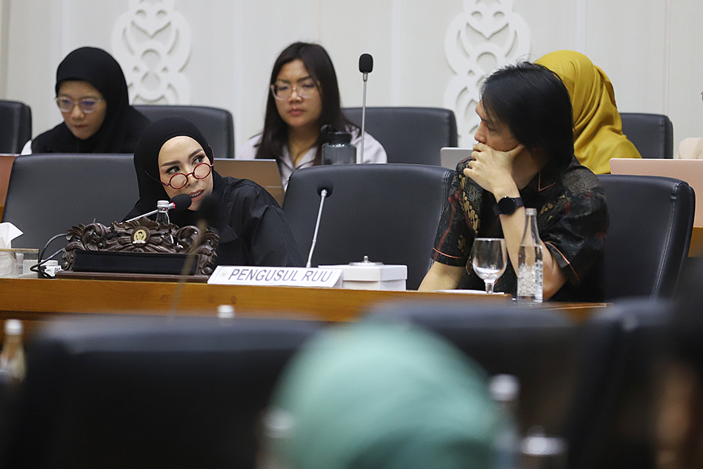 Rapat Baleg Bahas RUU Hak Cipta Rapat Badan Legislasi DPR bahas RUU Hak Cipta. (BeritaNasional/Elvis Sendouw)