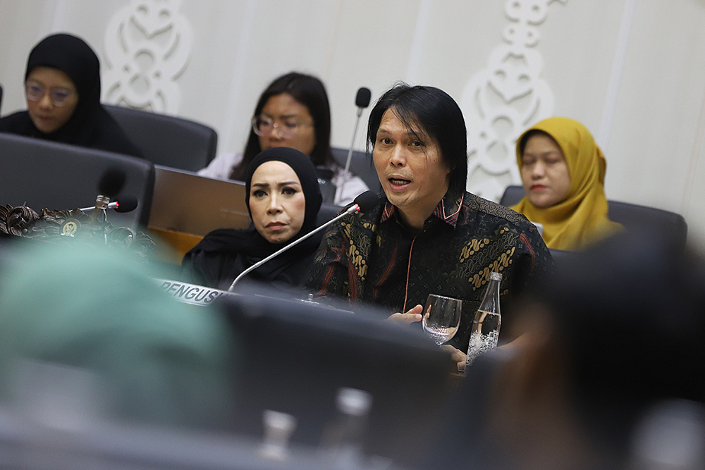 Rapat Baleg Bahas RUU Hak Cipta Rapat Badan Legislasi DPR bahas RUU Hak Cipta. (BeritaNasional/Elvis Sendouw)