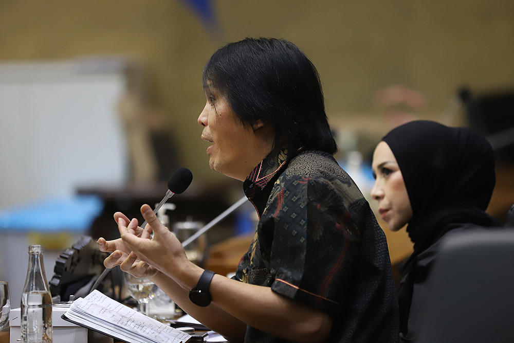 Rapat Baleg Bahas RUU Hak Cipta Rapat Badan Legislasi DPR bahas RUU Hak Cipta. (BeritaNasional/Elvis Sendouw)