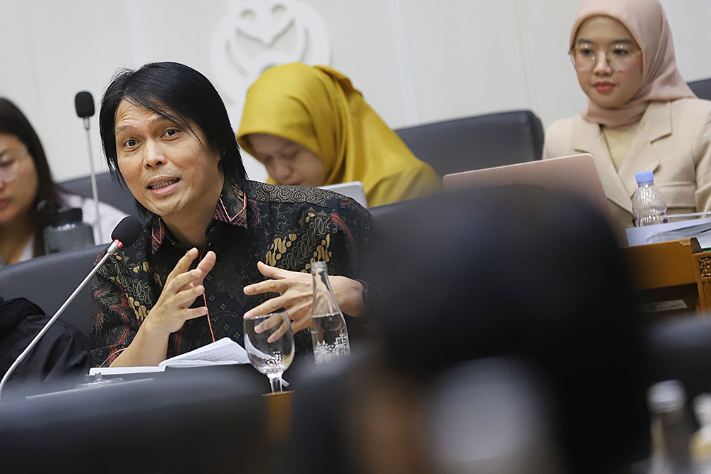 Rapat Baleg Bahas RUU Hak Cipta Rapat Badan Legislasi DPR bahas RUU Hak Cipta. (BeritaNasional/Elvis Sendouw)