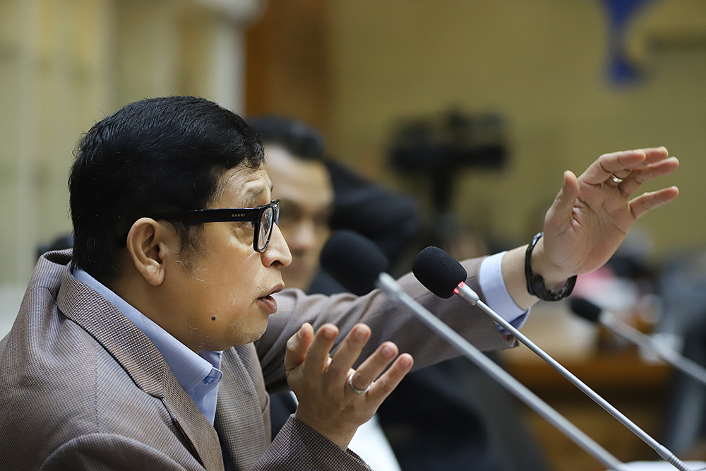 Rapat Baleg Bahas RUU Hak Cipta Rapat Badan Legislasi DPR bahas RUU Hak Cipta. (BeritaNasional/Elvis Sendouw)