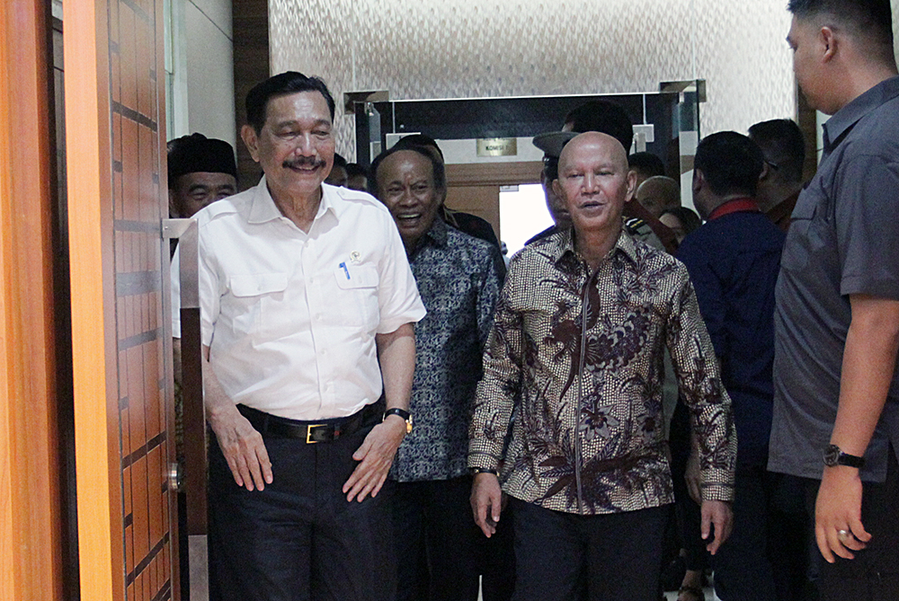 Rapat kerja Banggar DPR dengan 3 menteri koordinator. (BeritaNasional/Elvis Sendouw)