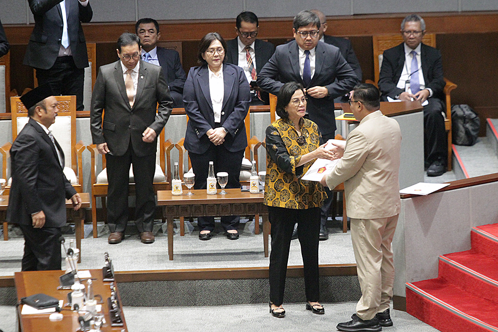 Rapat Paripurna DPR Masa Persidangan I Tahun Sidang 2025-2026 . (BeritaNasional/Elvis Sendouw)