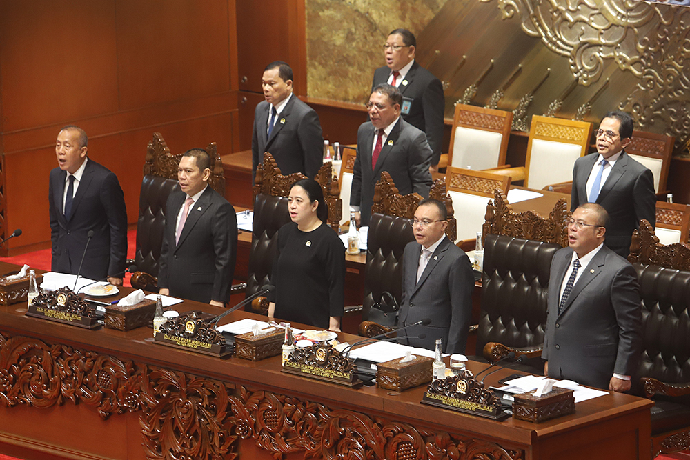 Rapat Paripurna DPR Pembukaan Masa Persidangan IV Tahun Sidang 2024-2025 Rapat Paripurna ke-20 DPR RI Pembukaan Masa Persidangan IV Tahun Sidang 2024-2025. (BeritaNasional/Elvis Sendouw)