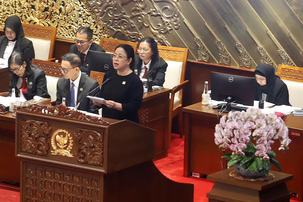 Rapat Paripurna DPR Pembukaan Masa Persidangan IV Tahun Sidang 2024-2025 Rapat Paripurna ke-20 DPR RI Pembukaan Masa Persidangan IV Tahun Sidang 2024-2025. (BeritaNasional/Elvis Sendouw)
