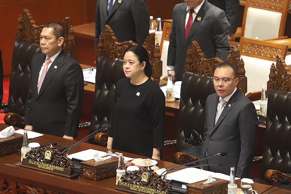 Rapat Paripurna ke-20 DPR RI Pembukaan Masa Persidangan IV Tahun Sidang 2024-2025. (BeritaNasional/Elvis Sendouw)