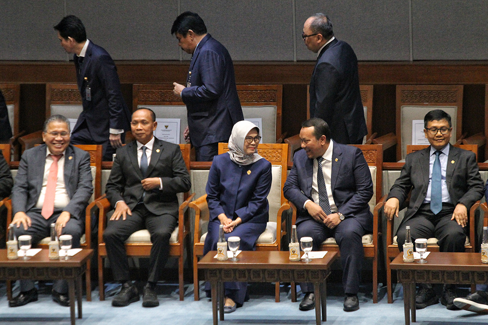 Rapat Paripurna Ke-21 DPR Masa Persidangan V Tahun Sidang 2025-2026. (BeritaNasional/Elvis Sendouw)