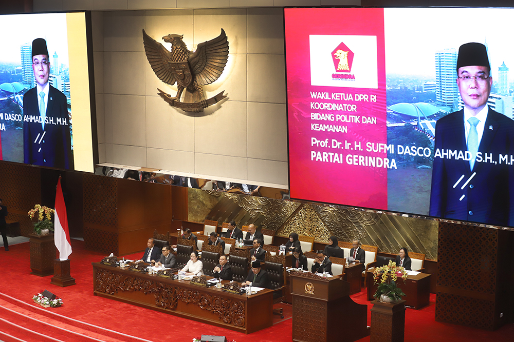 Sidang Paripurna DPR RI Penetapan AKD. (BeritaNasional/Elvis Sendouw)