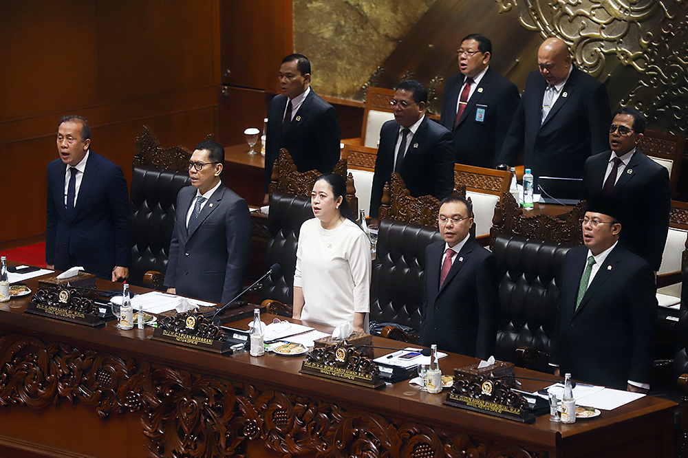 Sidang Paripurna DPR RI Penetapan AKD. (BeritaNasional/Elvis Sendouw)