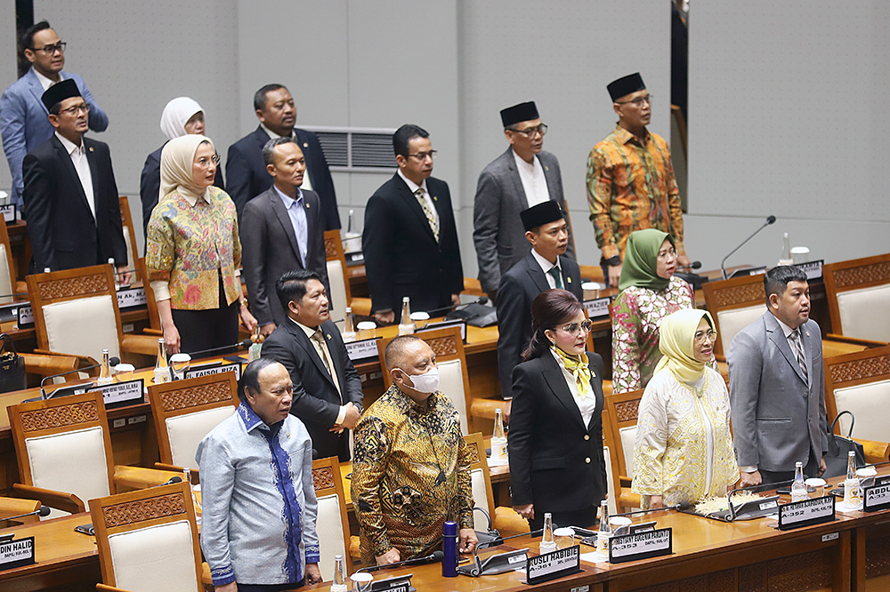 Sidang Paripurna DPR RI Penetapan AKD. (BeritaNasional/Elvis Sendouw)