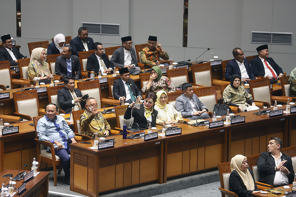 Sidang Paripurna DPR RI Penetapan AKD. (BeritaNasional/Elvis Sendouw)