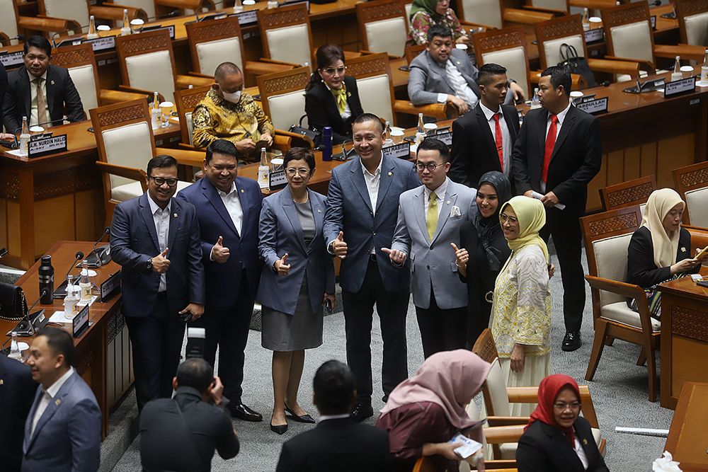 Sidang Paripurna DPR RI Penetapan AKD. (BeritaNasional/Elvis Sendouw)