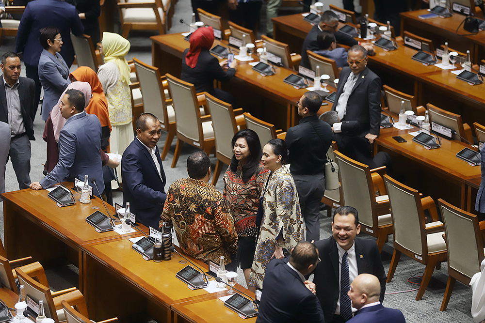 Sidang Paripurna DPR RI Penetapan AKD. (BeritaNasional/Elvis Sendouw)