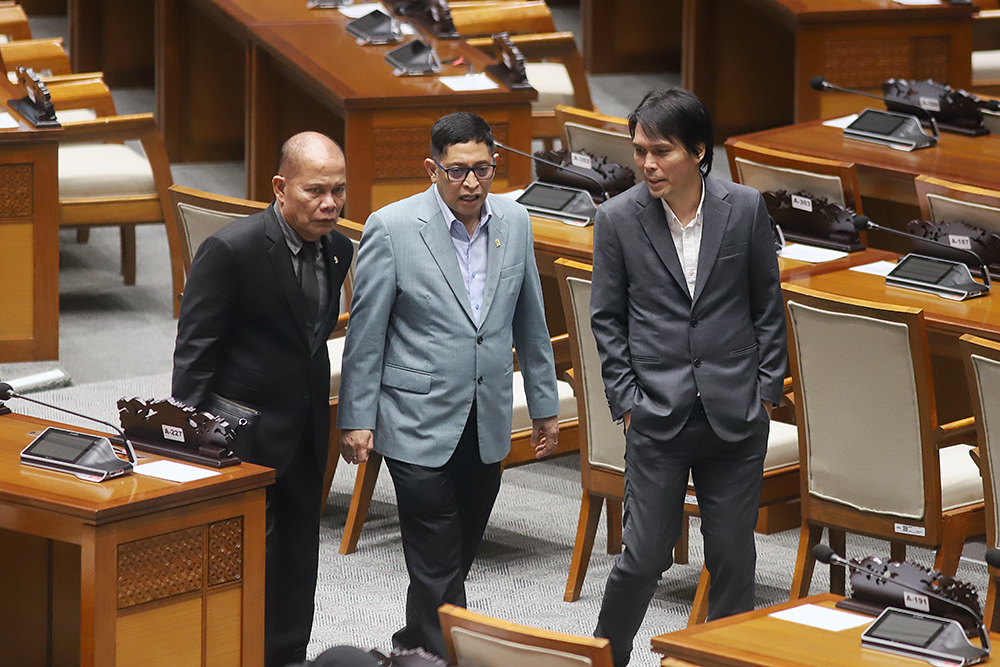 Suasana Rapat Paripurna Ke-14 Masa Persidangan II Tahun Sidang 2024-2025. (BeritaNasional/Elvis Sendouw)