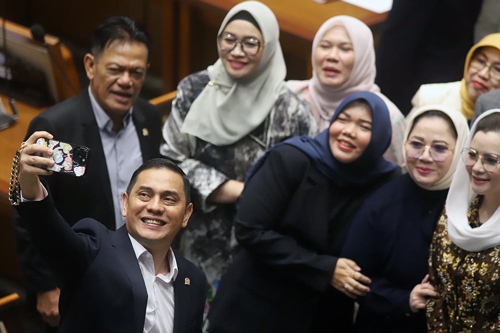 Suasana Rapat Paripurna Ke-14 Masa Persidangan II Tahun Sidang 2024-2025. (BeritaNasional/Elvis Sendouw)