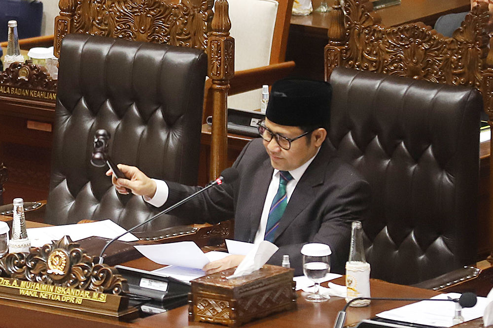 Rapat Paripuna ke-21 Masa Persidangan V Tahun Sidang 2023-2024. (BeritaNasional/Elvis Sendouw)