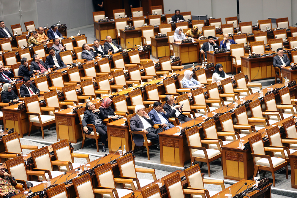 Rapat Paripuna ke-21 Masa Persidangan V Tahun Sidang 2023-2024. (BeritaNasional/Elvis Sendouw)