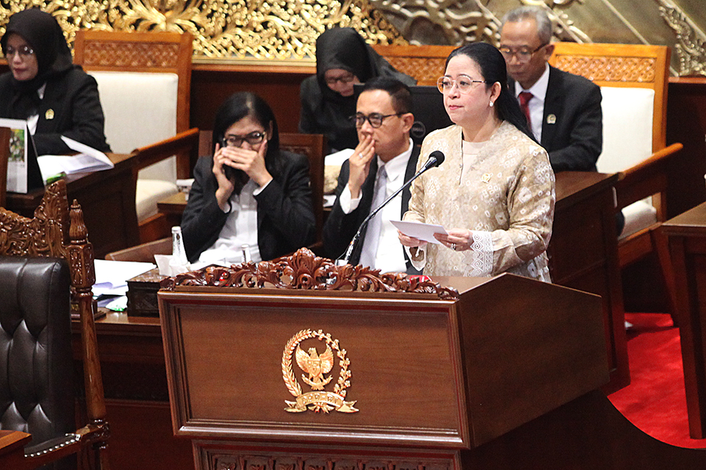 rapat paripurna ke-22 Masa Persidangan V Tahun Sidang 2023-2024