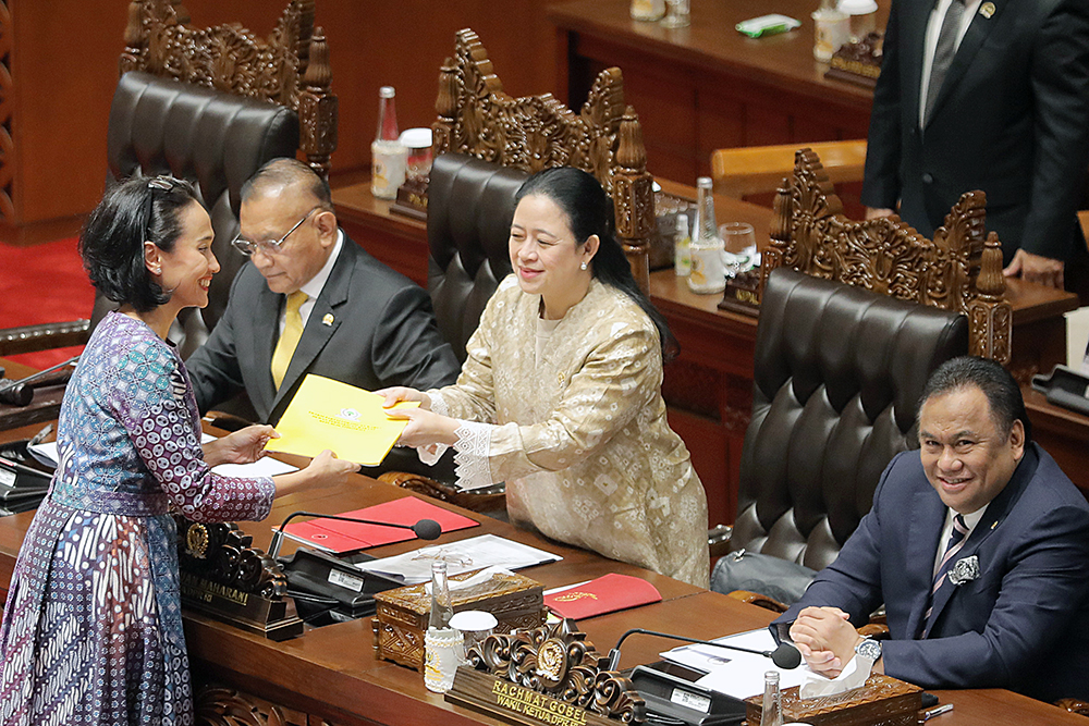 rapat paripurna ke-22 Masa Persidangan V Tahun Sidang 2023-2024