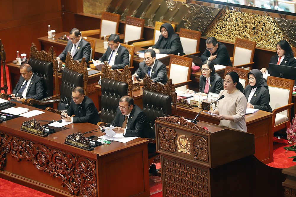 Rapat Paripurna Ke-7 Masa Persidangan II Tahun Sidang 2025-2026. (BeritaNasional/Elvis Sendouw)