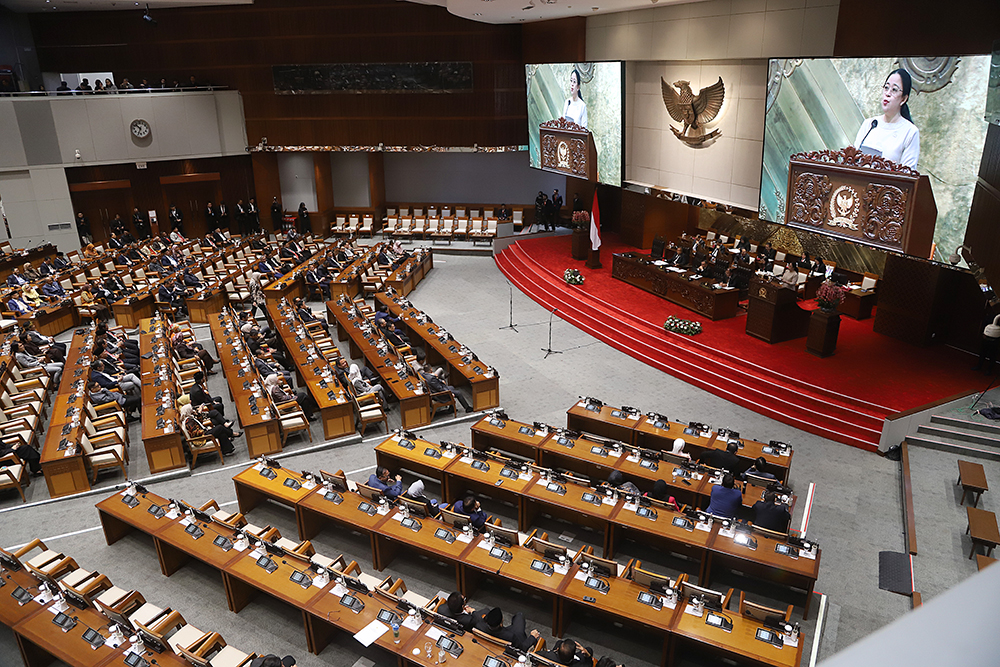 Rapat Paripurna Ke-7 Masa Persidangan II Tahun Sidang 2025-2026. (BeritaNasional/Elvis Sendouw)