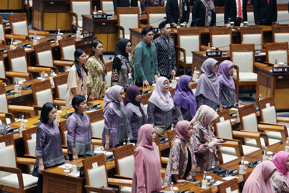 Rapat Paripurna Khusus HUT DPR ke-79 di Kompleks Parlemen. (BeritaNasional/Elvis Sendouw)