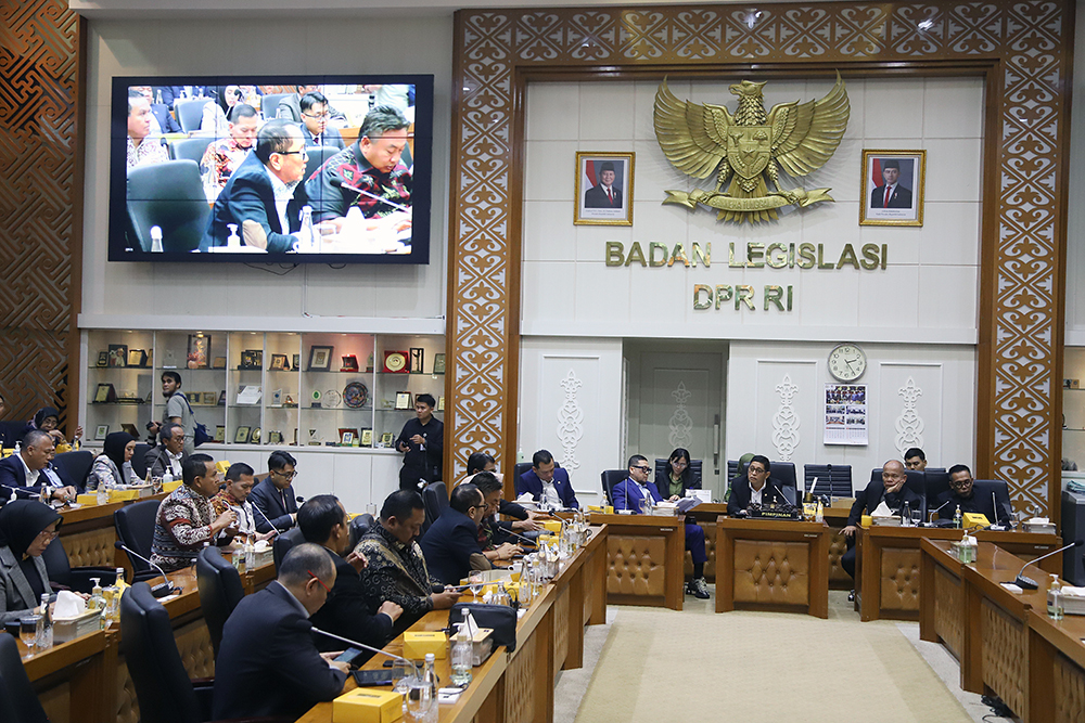 Rapat Pleno Baleg Bahas RUU Haji dan Umroh Rapat Pleno dan Rapat Panitia Kerja (Panja) Badan Legislasi (Baleg). (BeritaNasional/Elvis Sendouw)