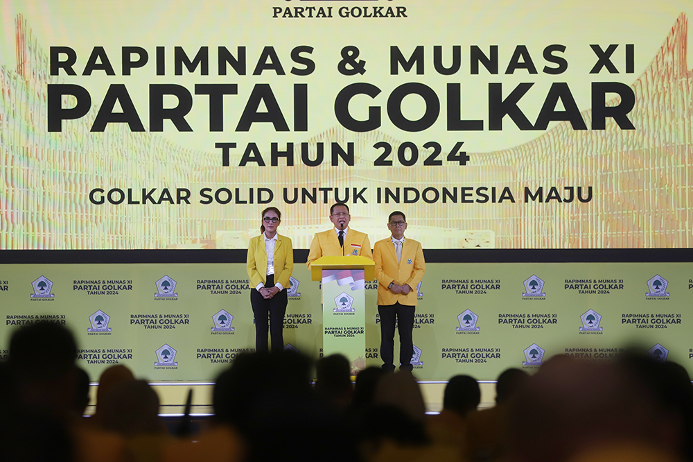 Partai Golkar gelar Rapimnas dan Munas di JCC, Senayan, Jakarta. (BeritaNasional/Elvis Sendouw)