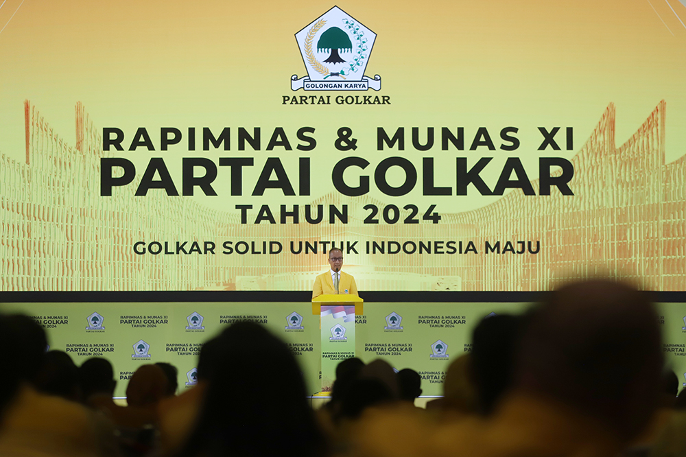 Partai Golkar gelar Rapimnas dan Munas di JCC, Senayan, Jakarta. (BeritaNasional/Elvis Sendouw)