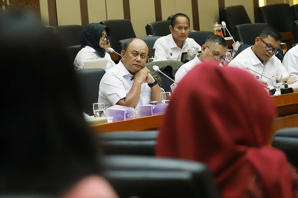 RDP Badan Gizi Nasional dengan Komisi IX DPR Rapat dengar pendapat komisi IX dengan Badan Gizi Nasional. (BeritaNasional/Elvis Sendouw)