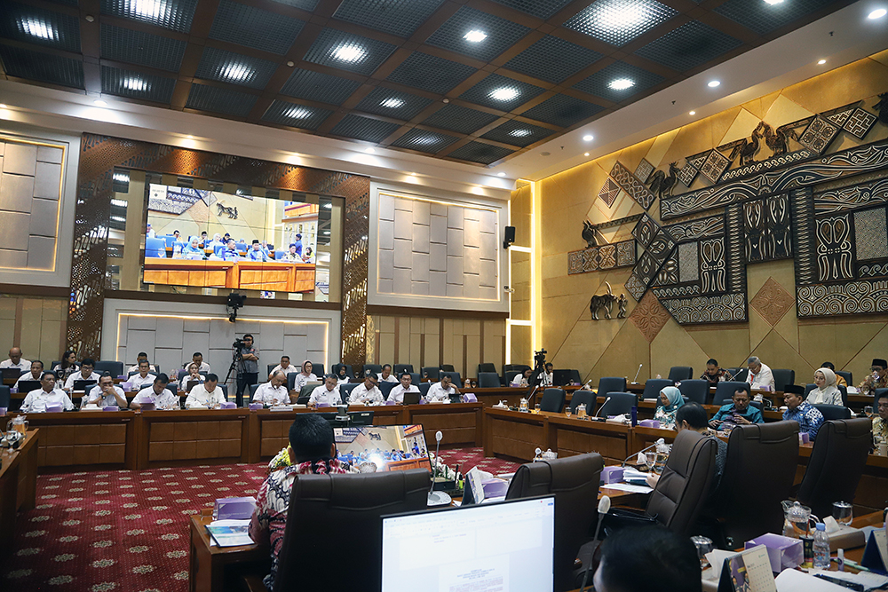 RDP Badan Gizi Nasional dengan Komisi IX DPR Rapat dengar pendapat komisi IX dengan Badan Gizi Nasional. (BeritaNasional/Elvis Sendouw)